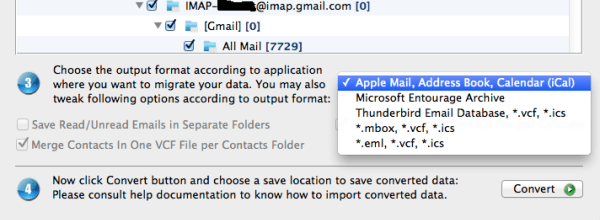 export outlook 2011 to mac mail