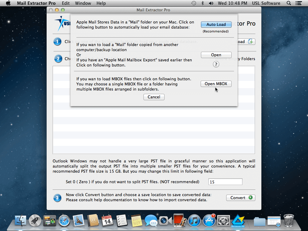 MBOX to Outlook PST Conversion